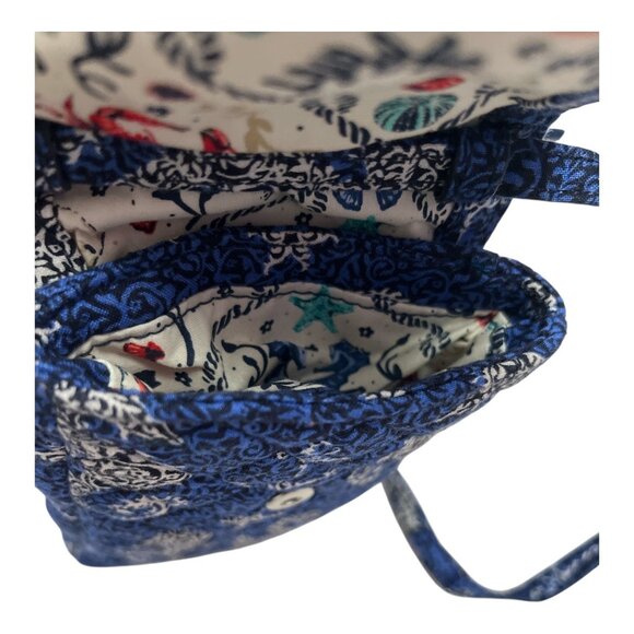 Vera Bradley Mini Crossbody Bag – Seahorse Print Quilted Cotton - Picture 2 of 5